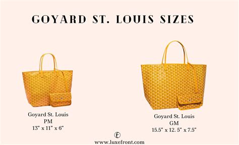 goyard tote blog|goyard st louis tote sizes.